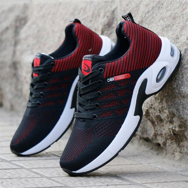 Spring and autumn new wild breathable tide casual fashion men's shoes movement men's shoes fly woven Sneakers air cushion shoes