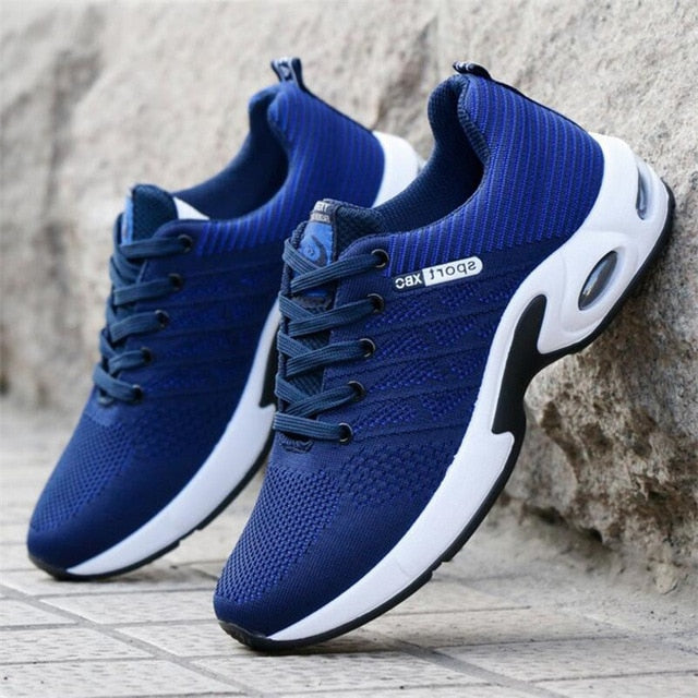 Spring and autumn new wild breathable tide casual fashion men's shoes movement men's shoes fly woven Sneakers air cushion shoes