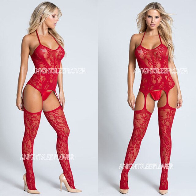 Sexy Body Lingerie Bodysuit Open Crotch Fetish Porno Baby Doll Sexi Women Bodystocking Crochless Teddy  Sexy Erotic Underwear