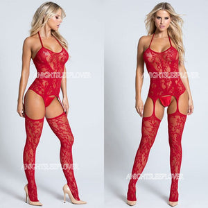 Sexy Body Lingerie Bodysuit Open Crotch Fetish Porno Baby Doll Sexi Women Bodystocking Crochless Teddy  Sexy Erotic Underwear