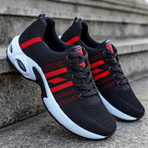 Spring and autumn new wild breathable tide casual fashion men's shoes movement men's shoes fly woven Sneakers air cushion shoes