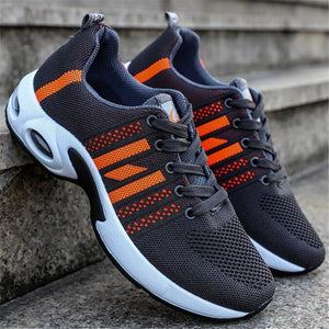 Spring and autumn new wild breathable tide casual fashion men's shoes movement men's shoes fly woven Sneakers air cushion shoes